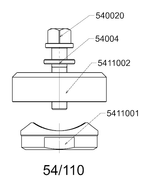 PERFORADOR REDONDO PARA CHAPA  FORZA  SERIE 54